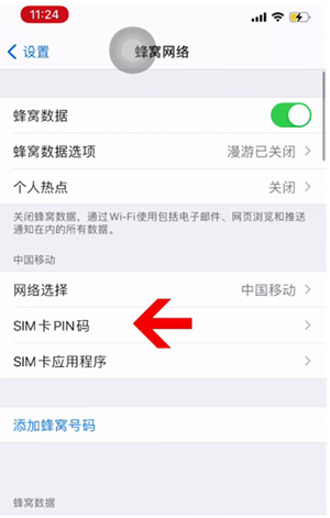 湘阴苹果14维修网分享如何给iPhone14的SIM卡设置密码 