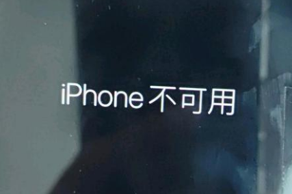 湘阴苹果服务网点分享锁屏界面显示“iPhone 不可用”如何解决 