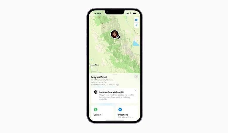 湘阴苹果14维修分享iPhone14系列中 FindMy功能通过卫星分享位置方法教程 